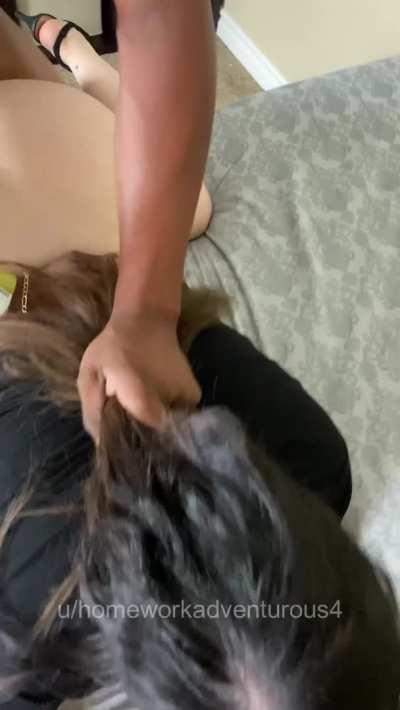 Getting fucked hard like a good slut in front of my husband [Sound on]