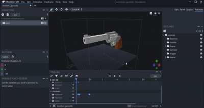 Minecraft revolver animation (geckolib)
