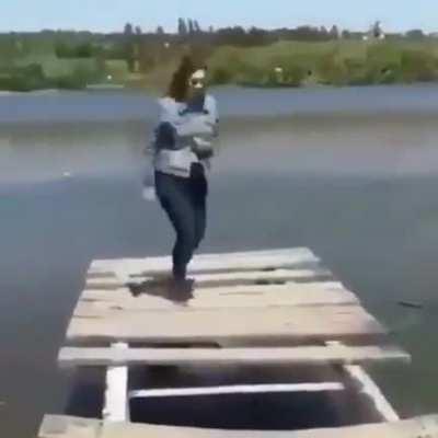 WCGW running in a small bridge