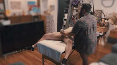 Tradie Shooting A Huge Load After A Being Edged