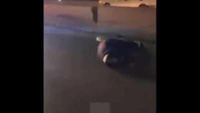 Crew films another accident while covering a previous one