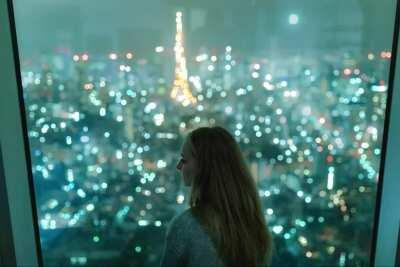 tokyo tower at night