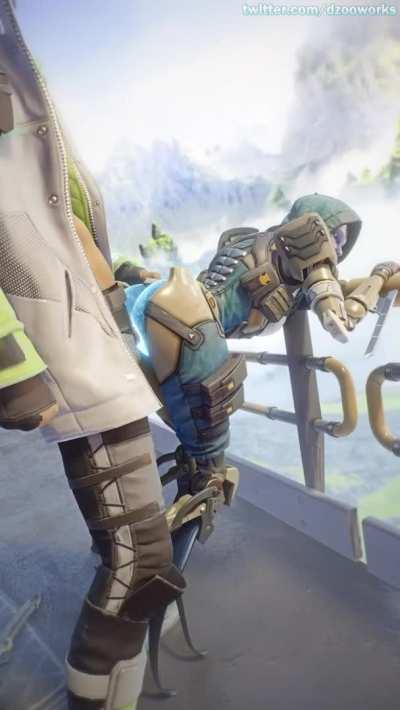 Ash gets fucked by Crypto (Dzooworks) [Apex Legends]