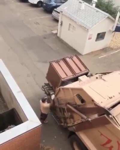 The trash panda was just chillin