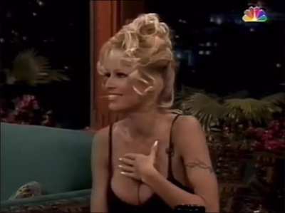 Pamela Anderson on the tonight show