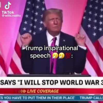 not a single speech where he needs to be doing this bro