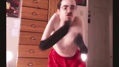 It's the eye of the tiger, rising up to the challenge of your rival! (very motivational).