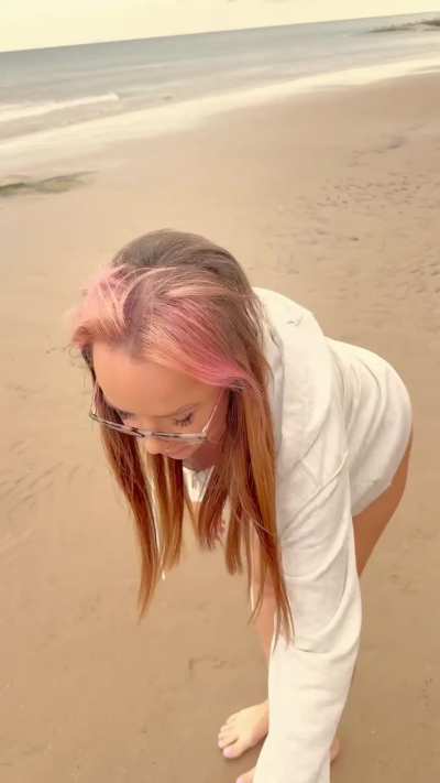 Nude at non-nude beach