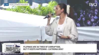 present ulit si Miss Universe Catriona Gray sa rally