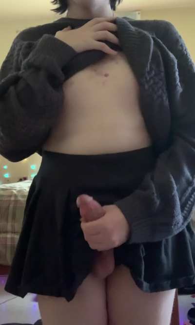 Would you upskirt me or use your mouth? ^> ̫<^