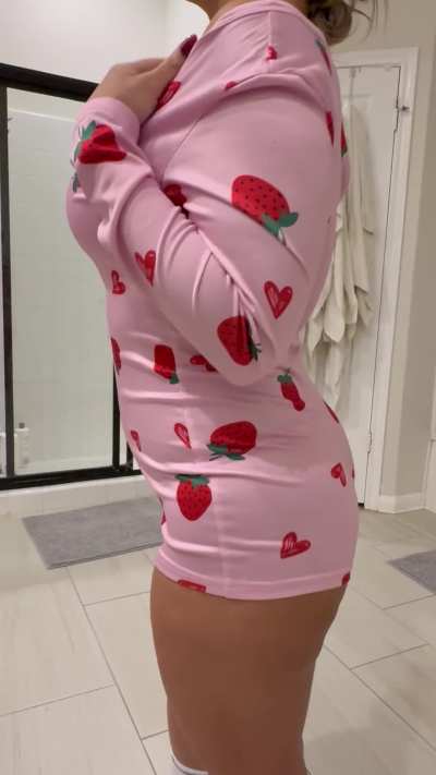 I’m a little pink slut in my onesie