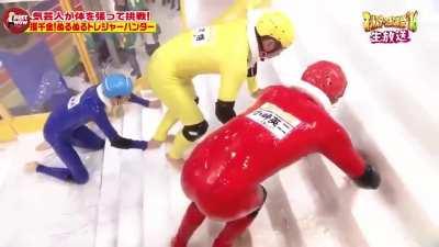 I still think there’s an argument for getting ‘Slippery Stairs’ into the Olympics. This is 9 minutes of nail biting anxiety!