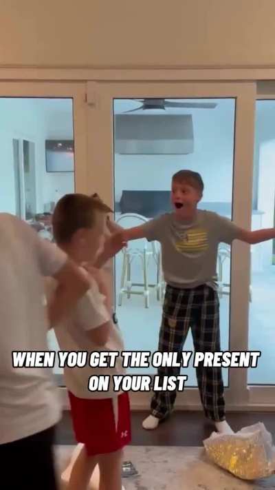 He received a christmas present