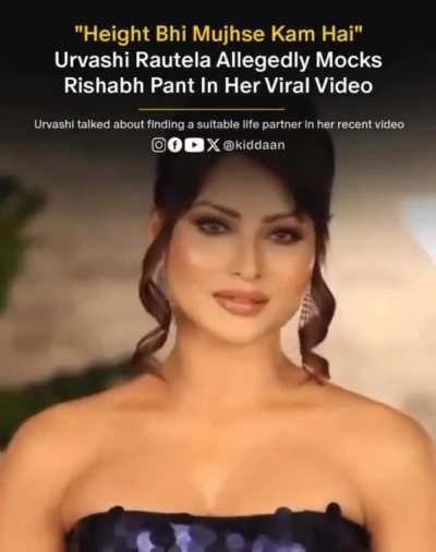 Urvashi Rautela mocks Rishabh Pant in her video 