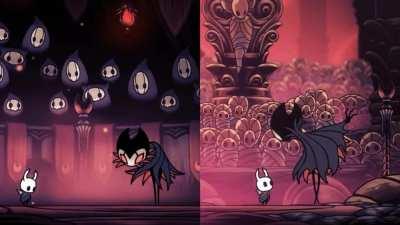 Grimm does not bow to you in god home. His dream dialogue is 