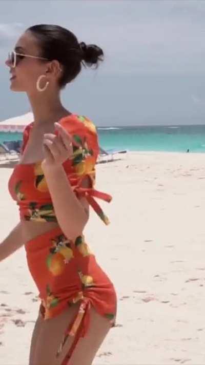 Dancing on the beach