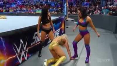 Iiconics trample Charlotte's hands
