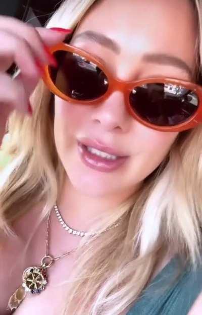 Hilary while inside the car | IG 6/17/24