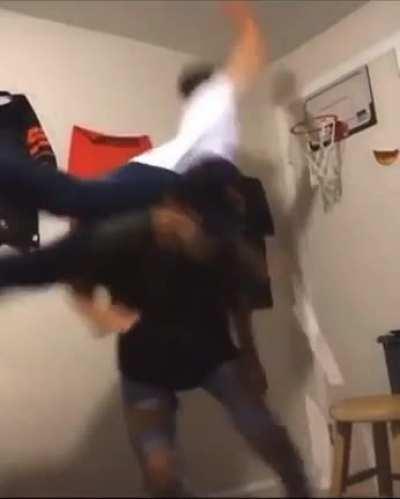 Trying to dunk on its prey is an Air Scorpion.