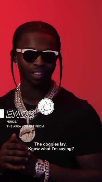 Pop Smoke breaking down UK slang