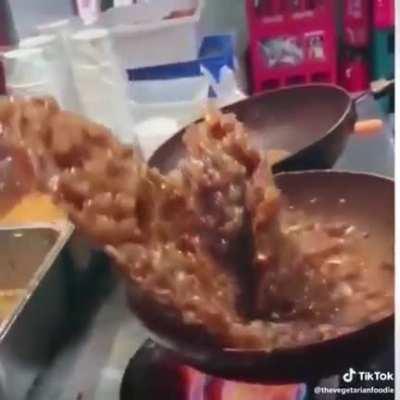 Not a drop of food spilt