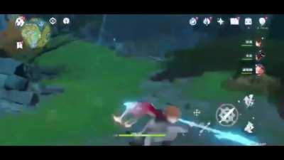 The skill ingame（Childe，Zhongli）