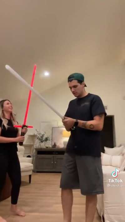 Saber up the ass....