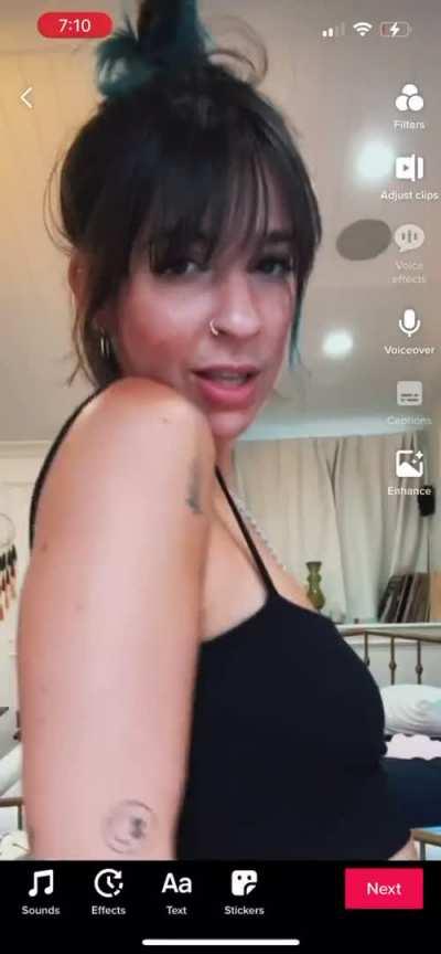 Different Version of TikTok video that she posted on Twitter