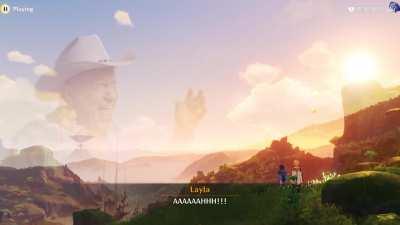 Layla screams with cowboy