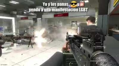 Yo y los panas facheros 😎 de camino a una mani LGTV