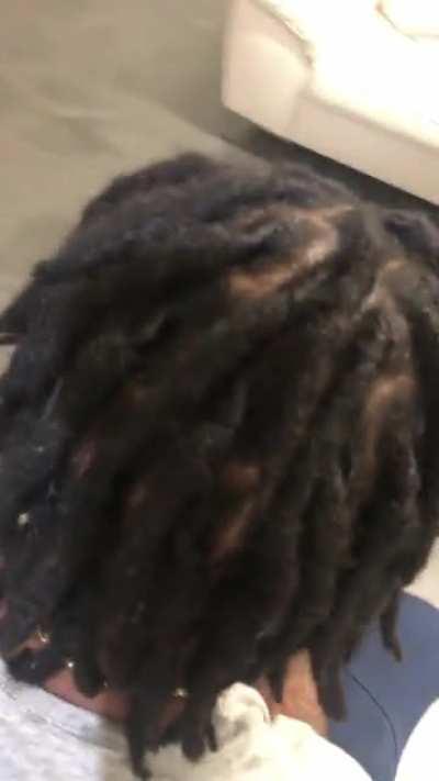 Throwback to wen my sister did bosstops hair in miami last year . shit crazy