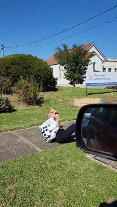 WCGW smoking a ciggie while flying down a hill on a Escooter