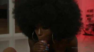 She's hungry for his thick cock