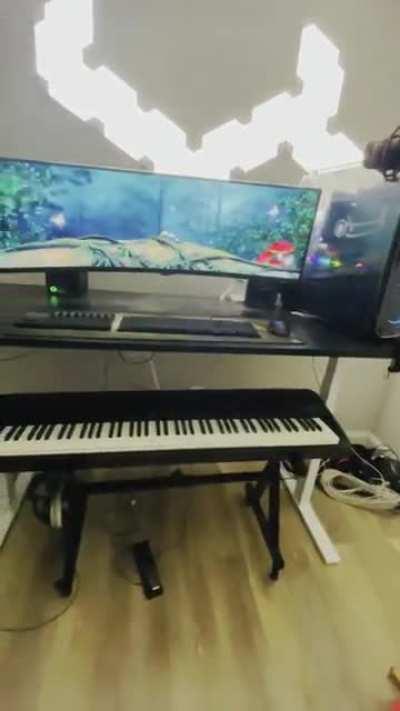 A month ago, my ex wife destroyed my entire setup. Today, I plugged in the replacement for the first time.