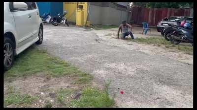 Wasted & respawn. Did he go to A&W?