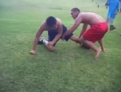 Wrestler fight