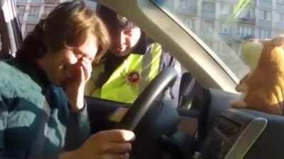 Man with toy that repeats words gets pulled over