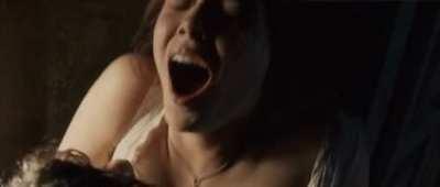 Elizabeth Olsen having an orgasm