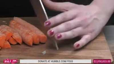 Cooking show anxiety.