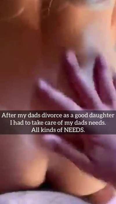 good daughter takes care of daddy