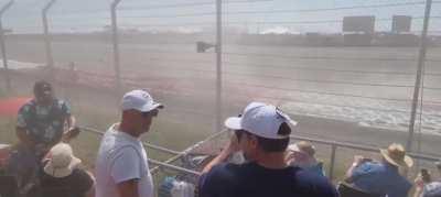 A crash at the Formula 1 British GP