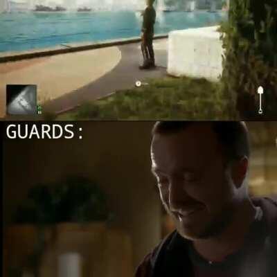 Guards have to buy new clothes everyday