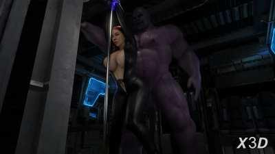 Black Widow fucked by Thanos (Sound update) (X3D)