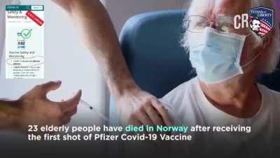 Safe and effective they said... One in a million they said... (Source link in comments)