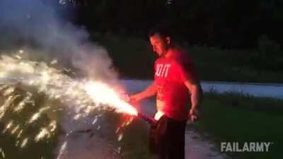 I don't think that putting fireworks in your pants is a good idea.