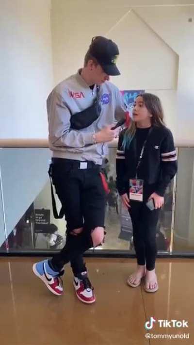 You know what’s good idea, an adult going up to young girls and asking them if they’ve ever kissed a boy.