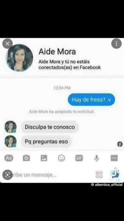 la primera vez q lo v si me rei 😔