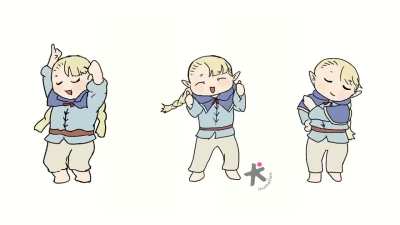 Happy mini Marcille is dancing to cure your heart🥰 By @Inumation