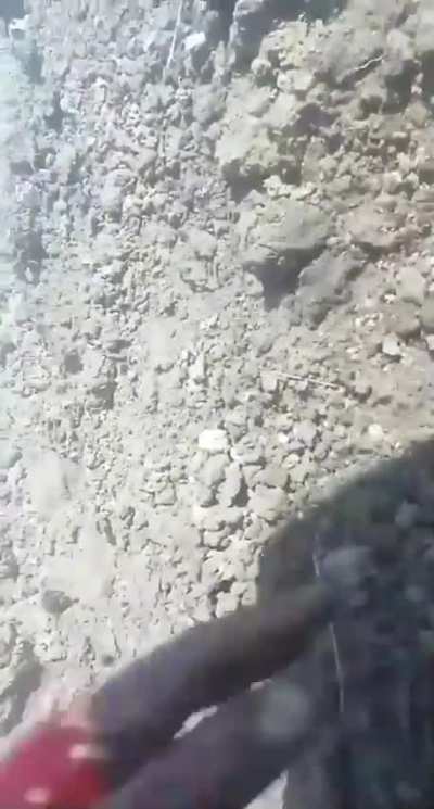 Ukrainian POV of getting wounded by Russian artillery (WARNING LOUD AUDIO) unknown date/location