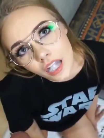 Keeps It in Her Mouth